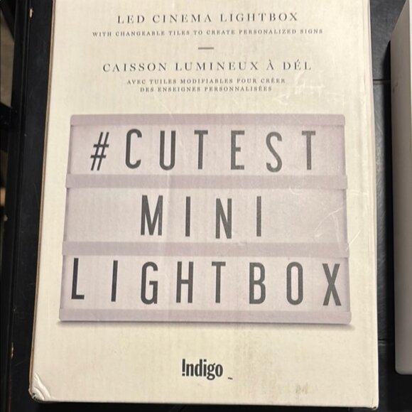 Indigo Other - Indigo LED Mini Lightbox with Letters